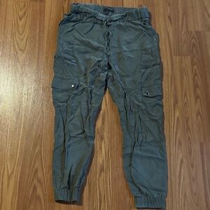 Banana Republic Women’s Green Cargo‎ Jogger Pants Size XS Petite Army Casual